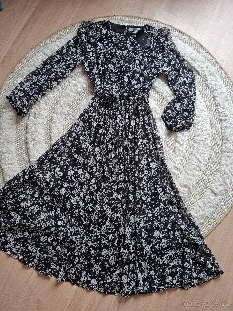 Květinové midi šaty Reserved - 2