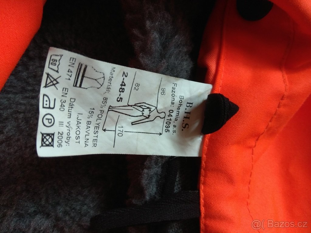 Oranžový reflexní vaťák - 2