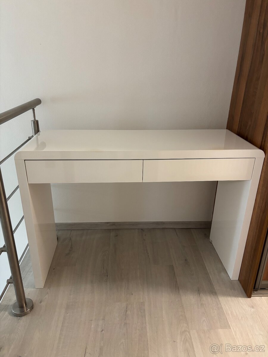 Bílý stůl, 2 zasuvky - 2
