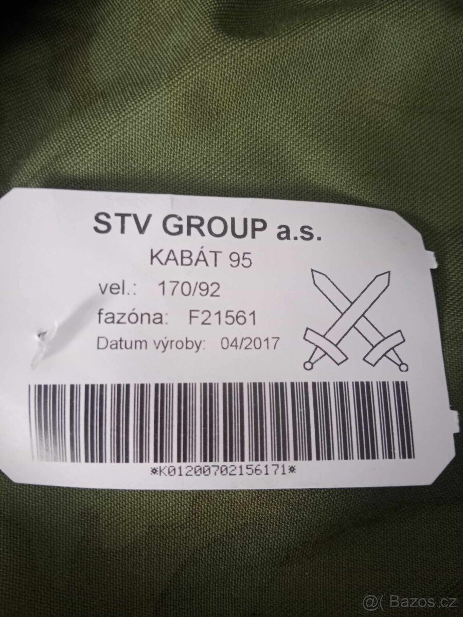 NOVÝ vojenský kabát Kongo vel. L - 2