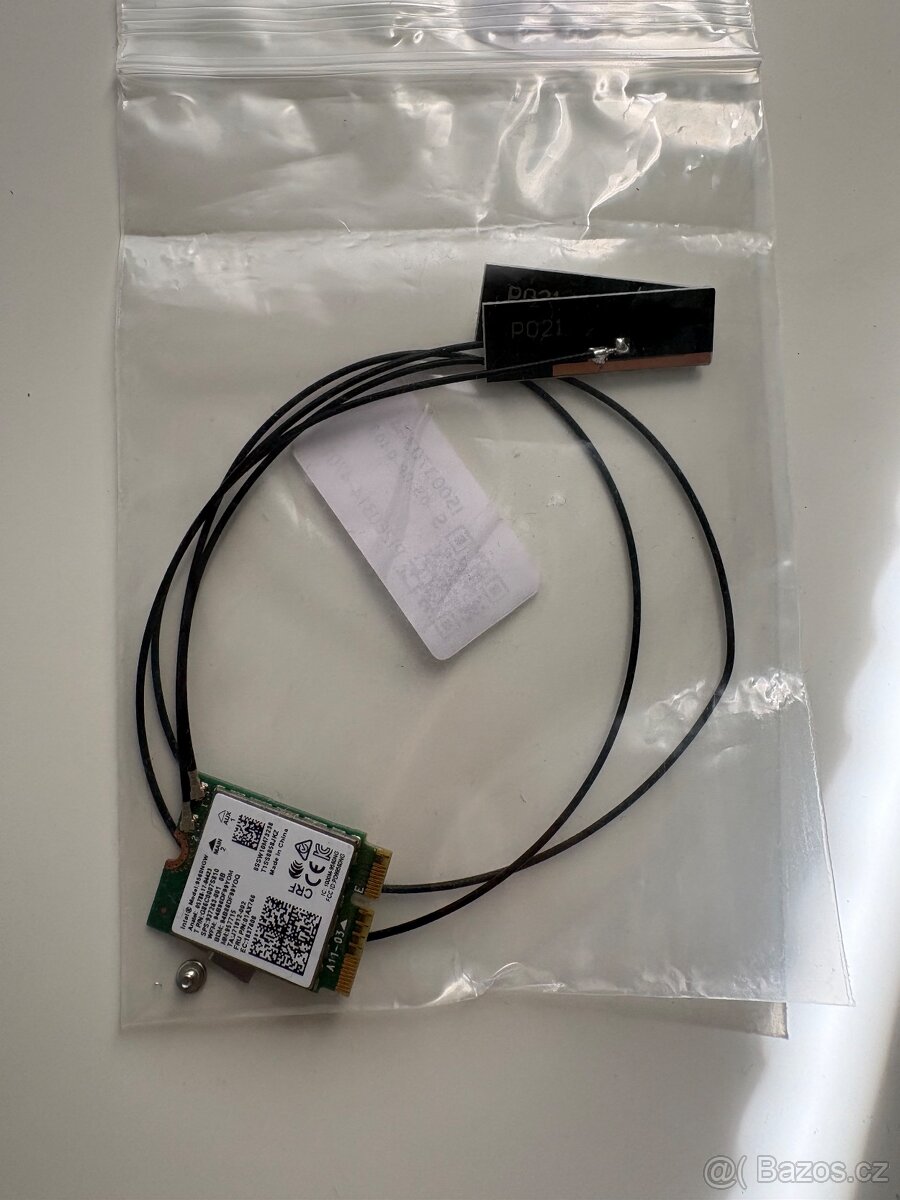 Intel Wi-Fi 6 AX200 (9560NGW) + 2× interní anténa - 2