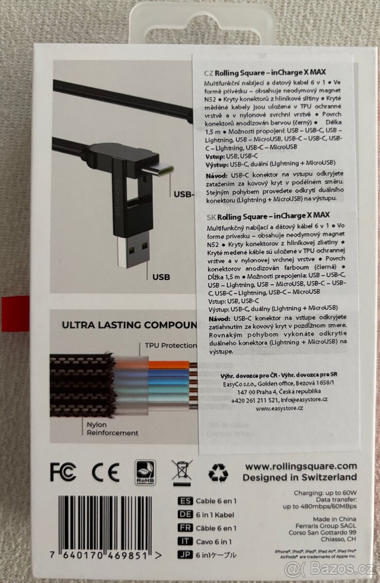 Rolling Square inCharge X MAX, 6v1, 150cm. - 2