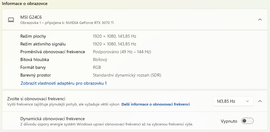 MSI G24C6 - 23.6" 144HZ - 2