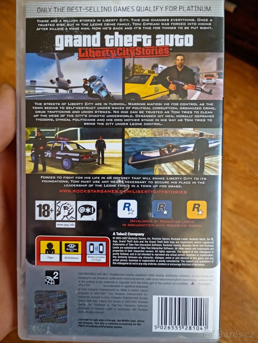 Grand theft auto GTA - LibertyCityStories - PSP - 2