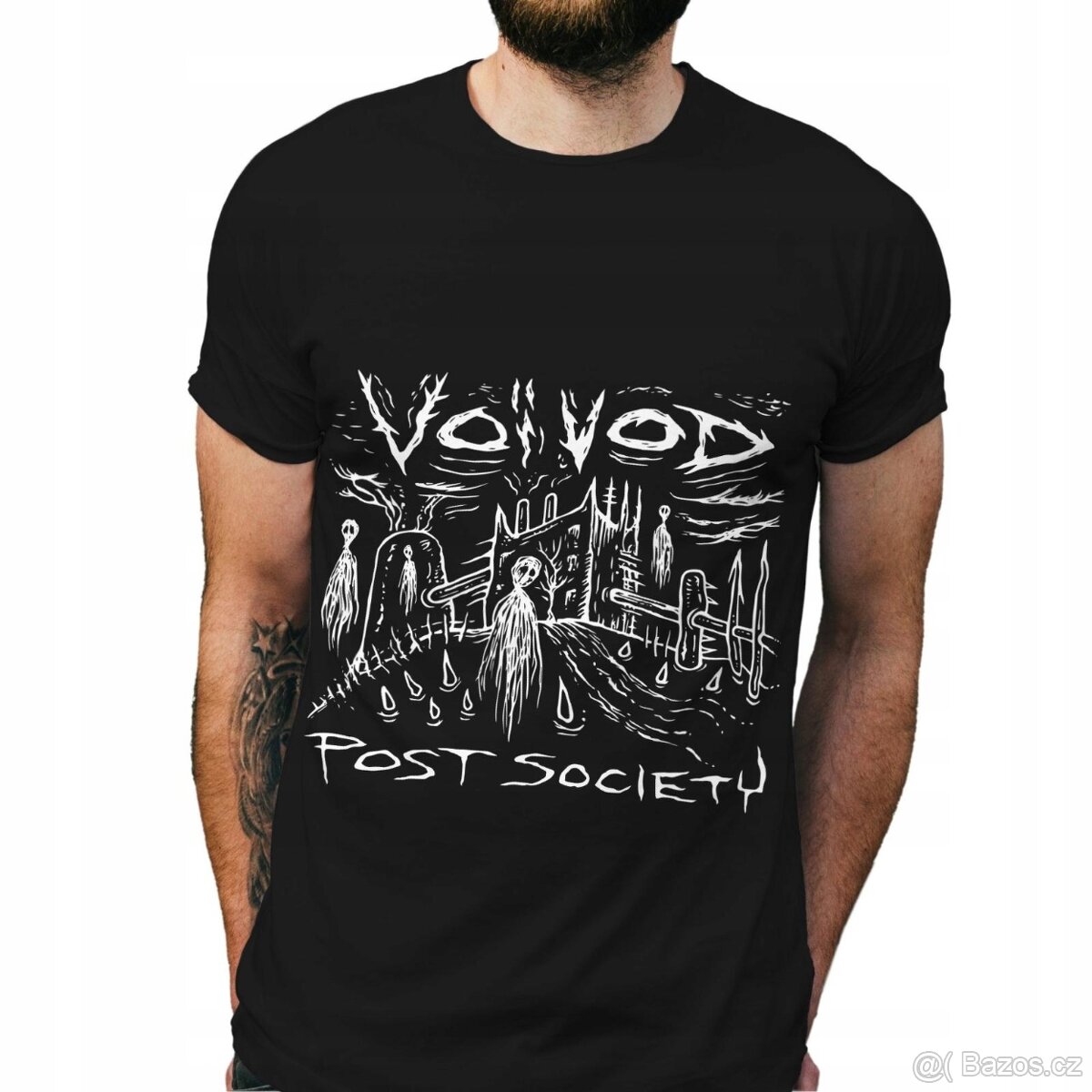 Tričko černé pánské s potiskem VOIVOD - Post Society (3XL) - 2