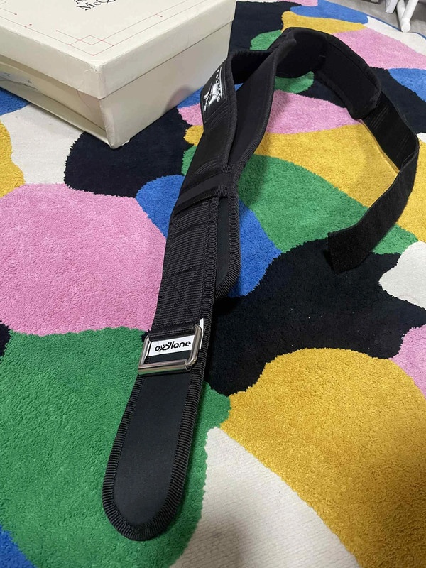 Oxylane černý posilovací opasek na vzpírání - 2