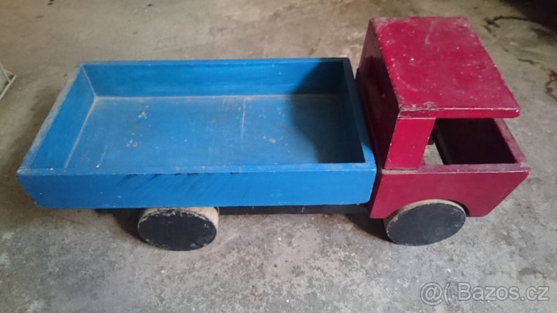 Staré Dřevěné Autíčko (Retro) - 2