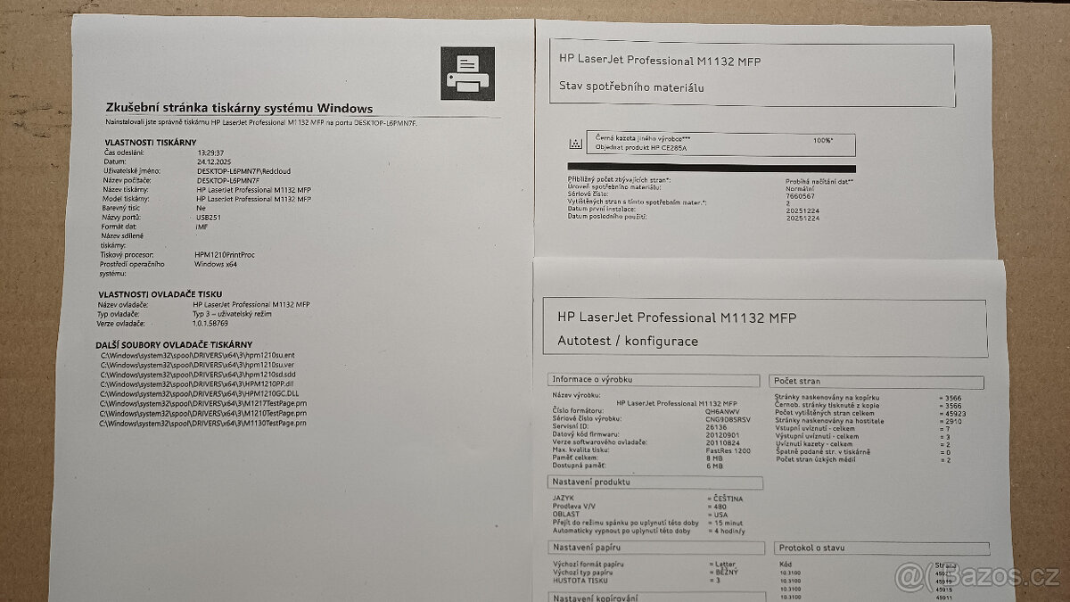 HP Laserjet M1132 | nový toner - 2