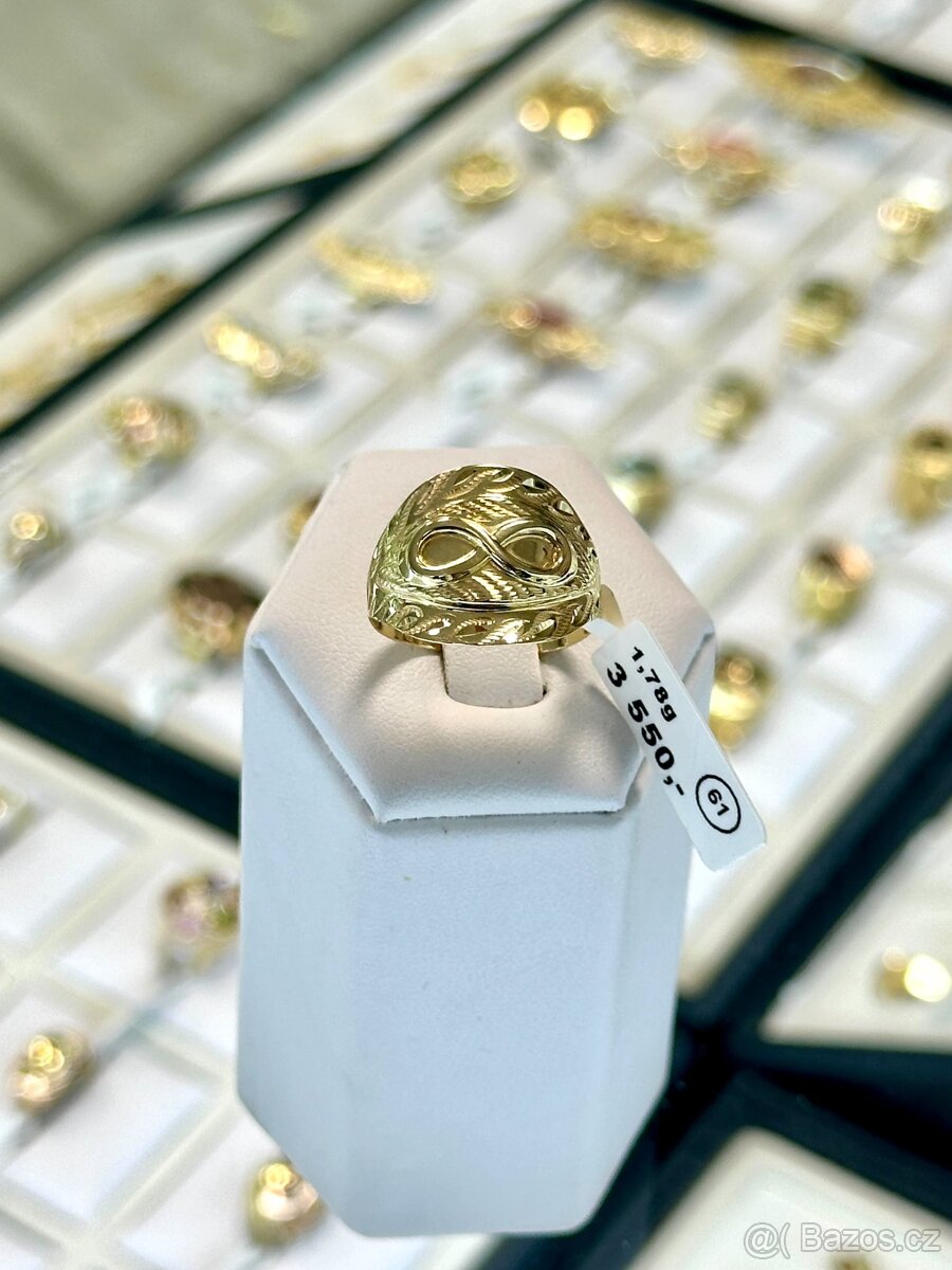 Zlatý prsten 1,78g - 2
