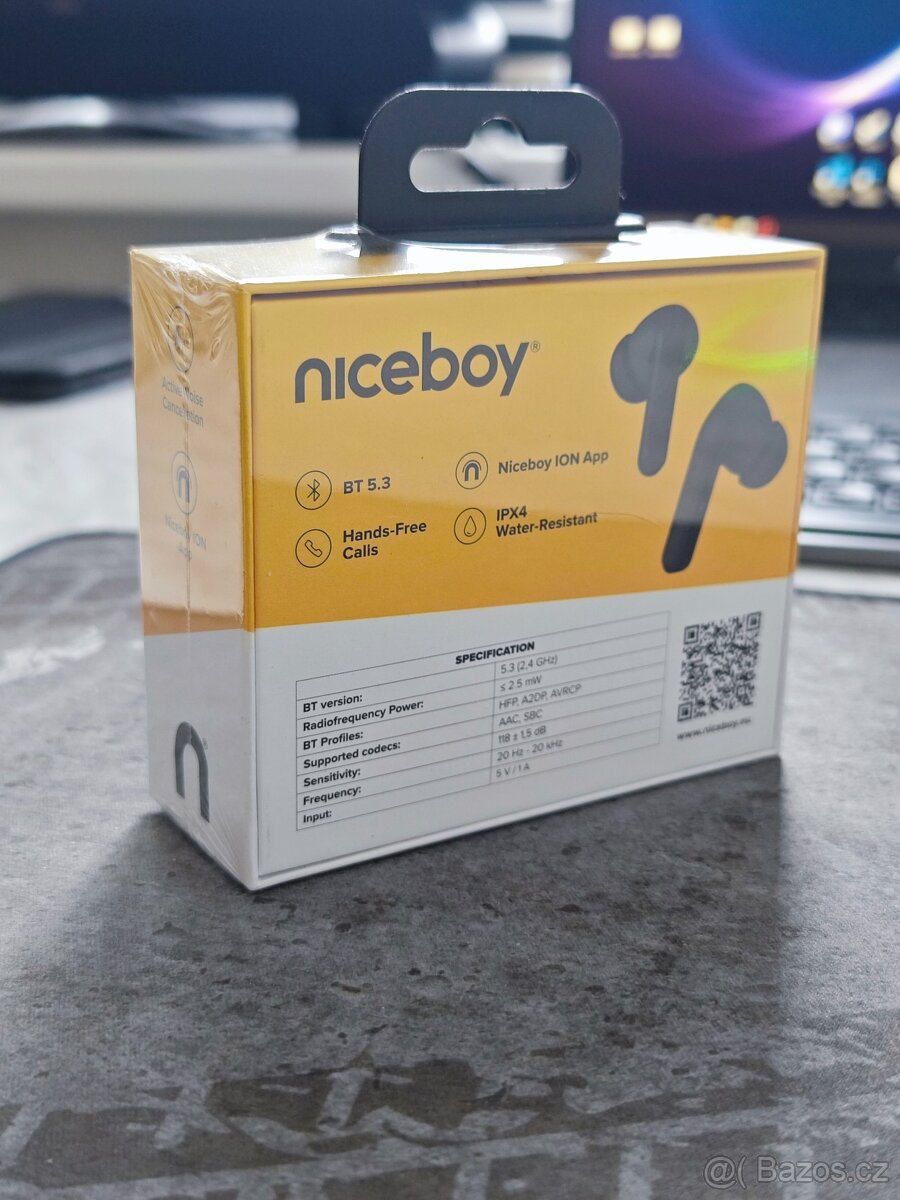 NOVÁ Bezdrátová sluchátka NIceboy Pins 3 ANC - 2