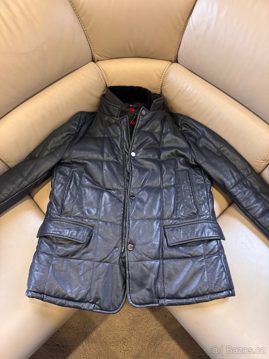 Pánská kožená bunda Baldinini - 2