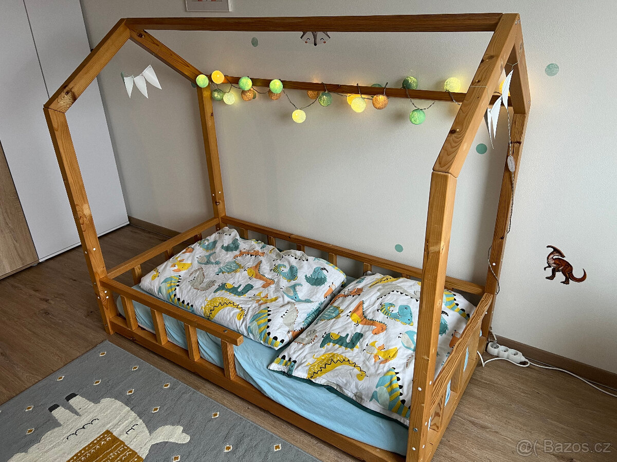 Dětská domečková postýlka 160x80 - 2