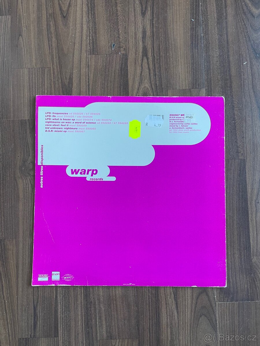 D.S.R – Miami EP (Warp Records) – vinyl 12” - 2