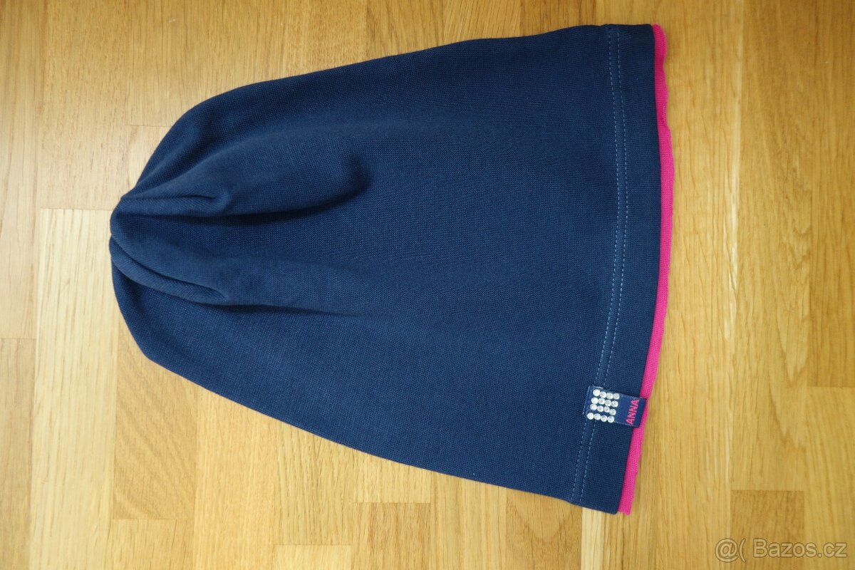 N.O.V.Á tmavě modrá dívčí jarní čepice vel. 56 - 2