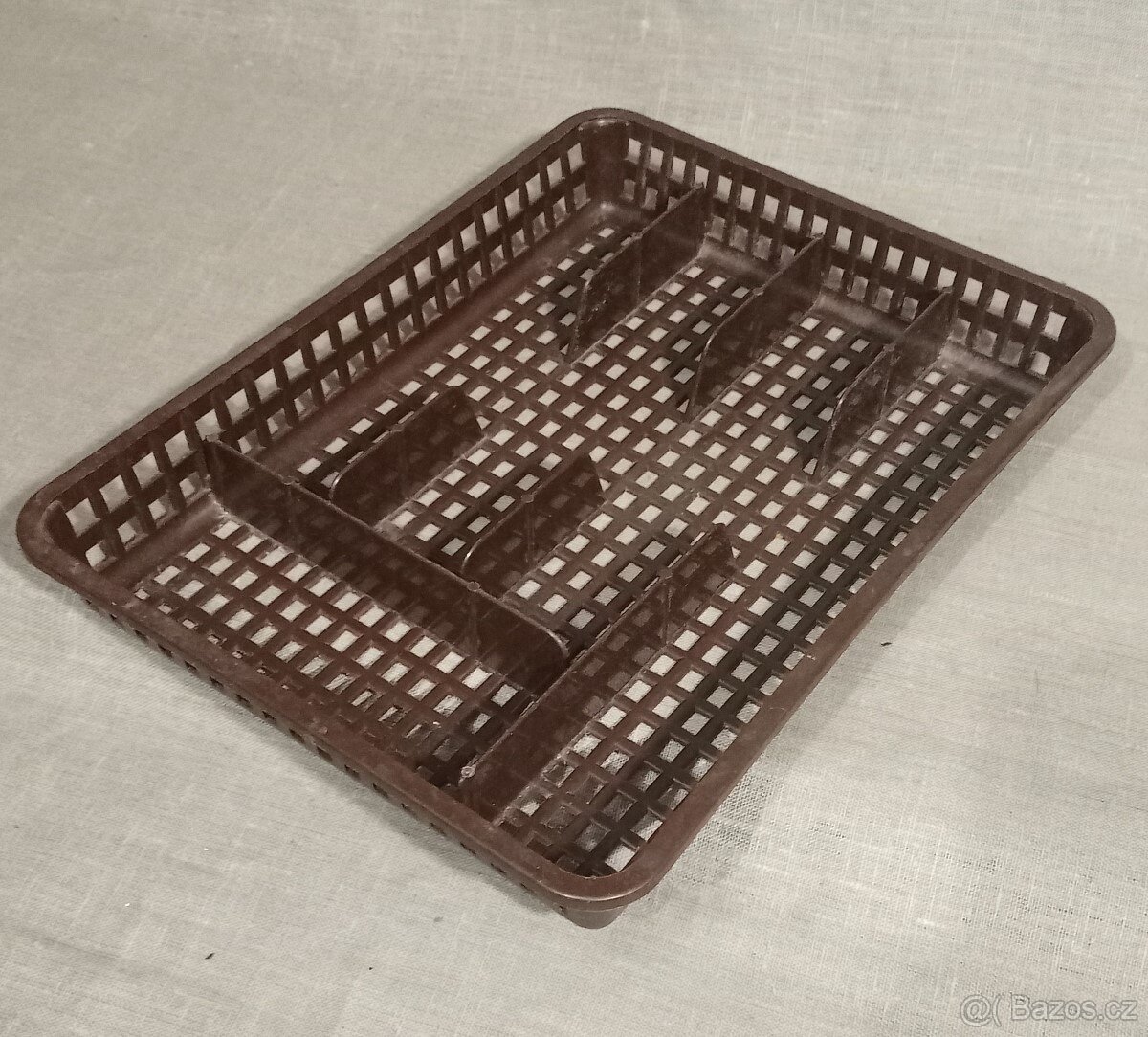 příborník organizér na příbory hnědý - 2