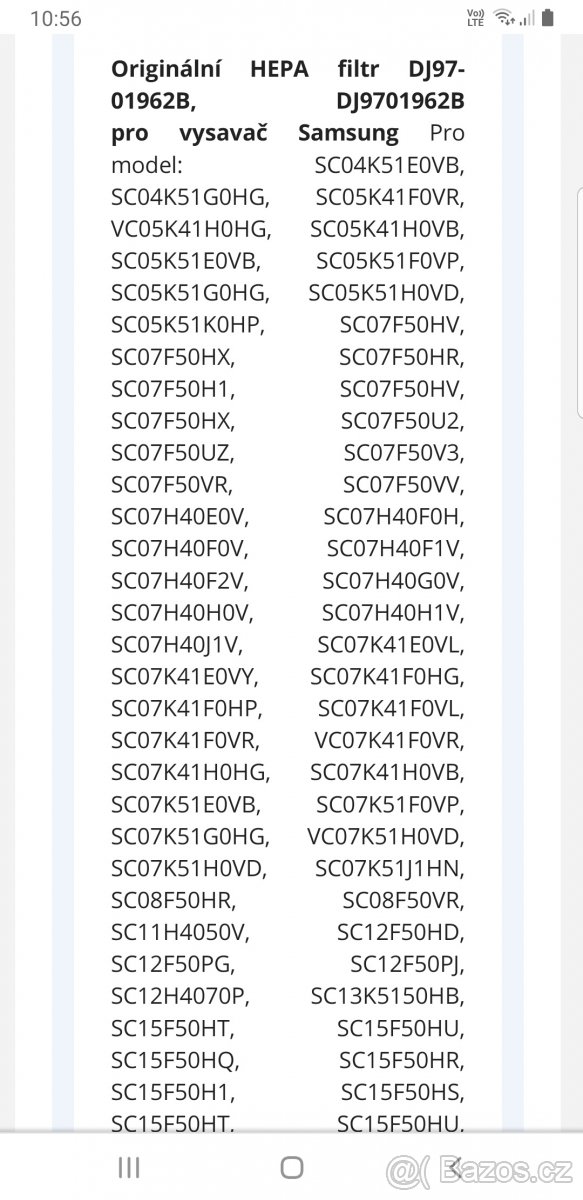 Hepa filtr pro vysavače Samsung - 2