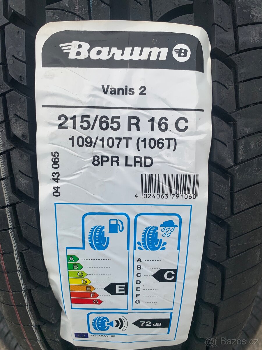 Nové Barum Vanis 2 215/65R16 C 109/107 T - 2