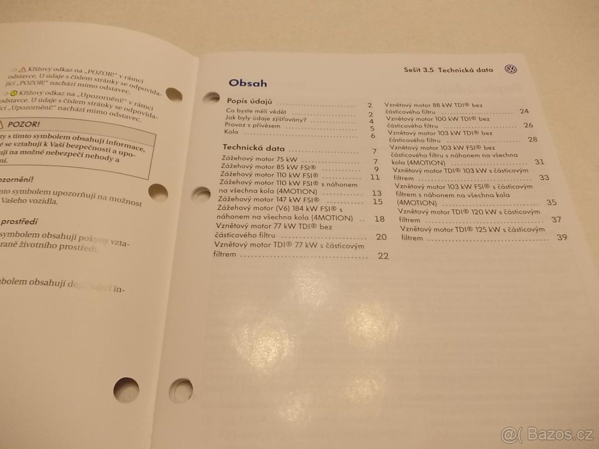 VW PASSAT B6 – technické data - Volkswagen - 2