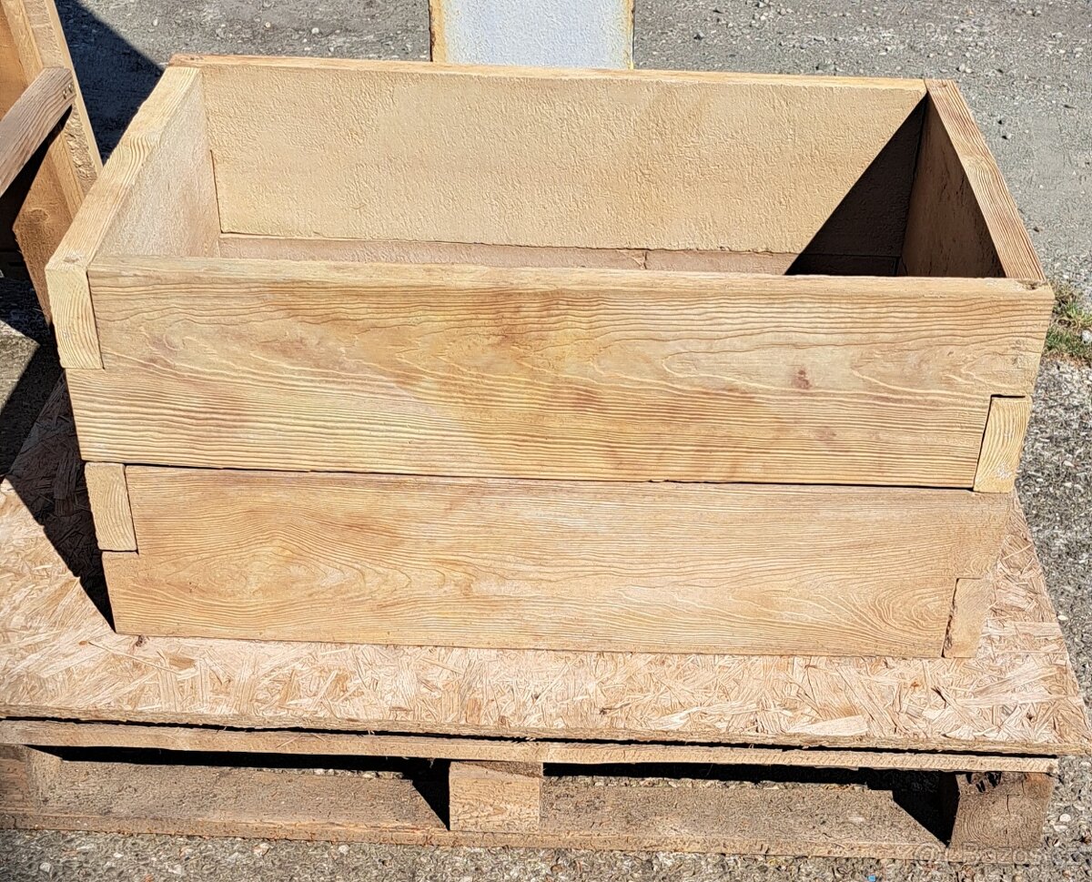 Beton vyvýšené záhony - 2