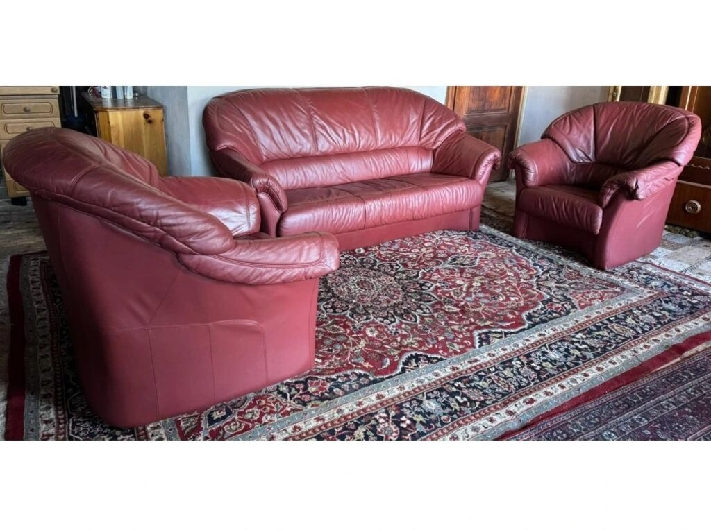 Kožená sedací souprava 3+1+1, 3127 - 2