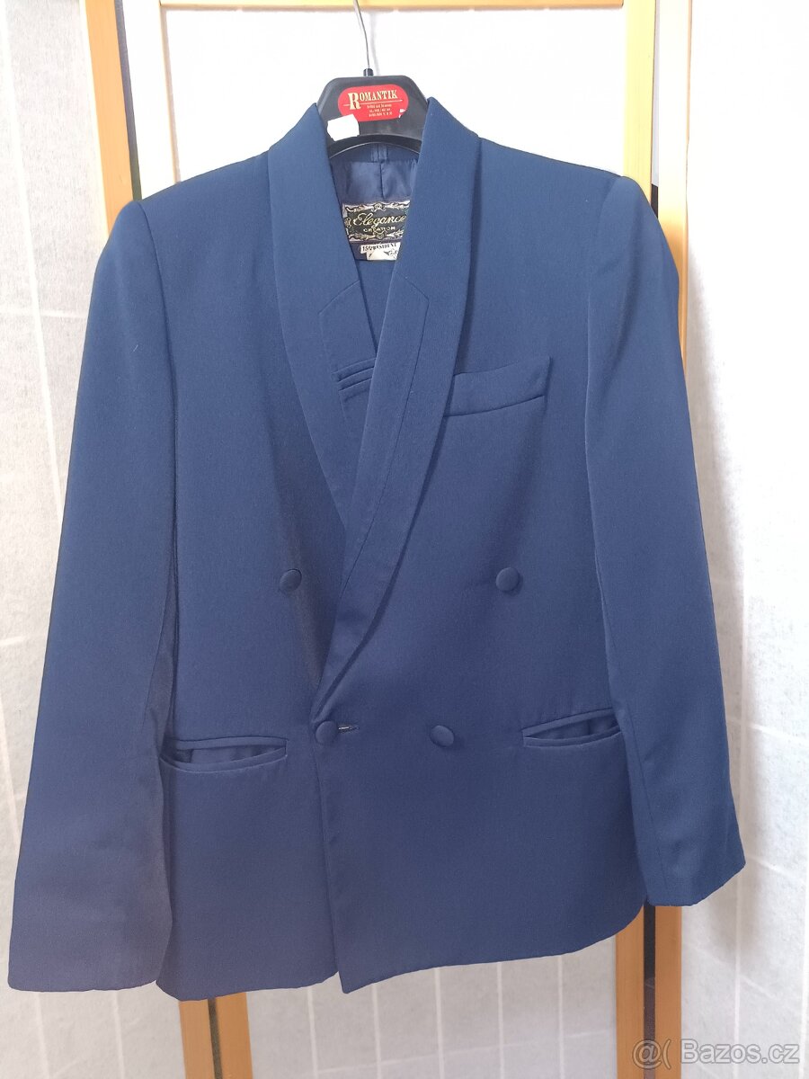 Chlapecký oblek modrý v. 158 - 2