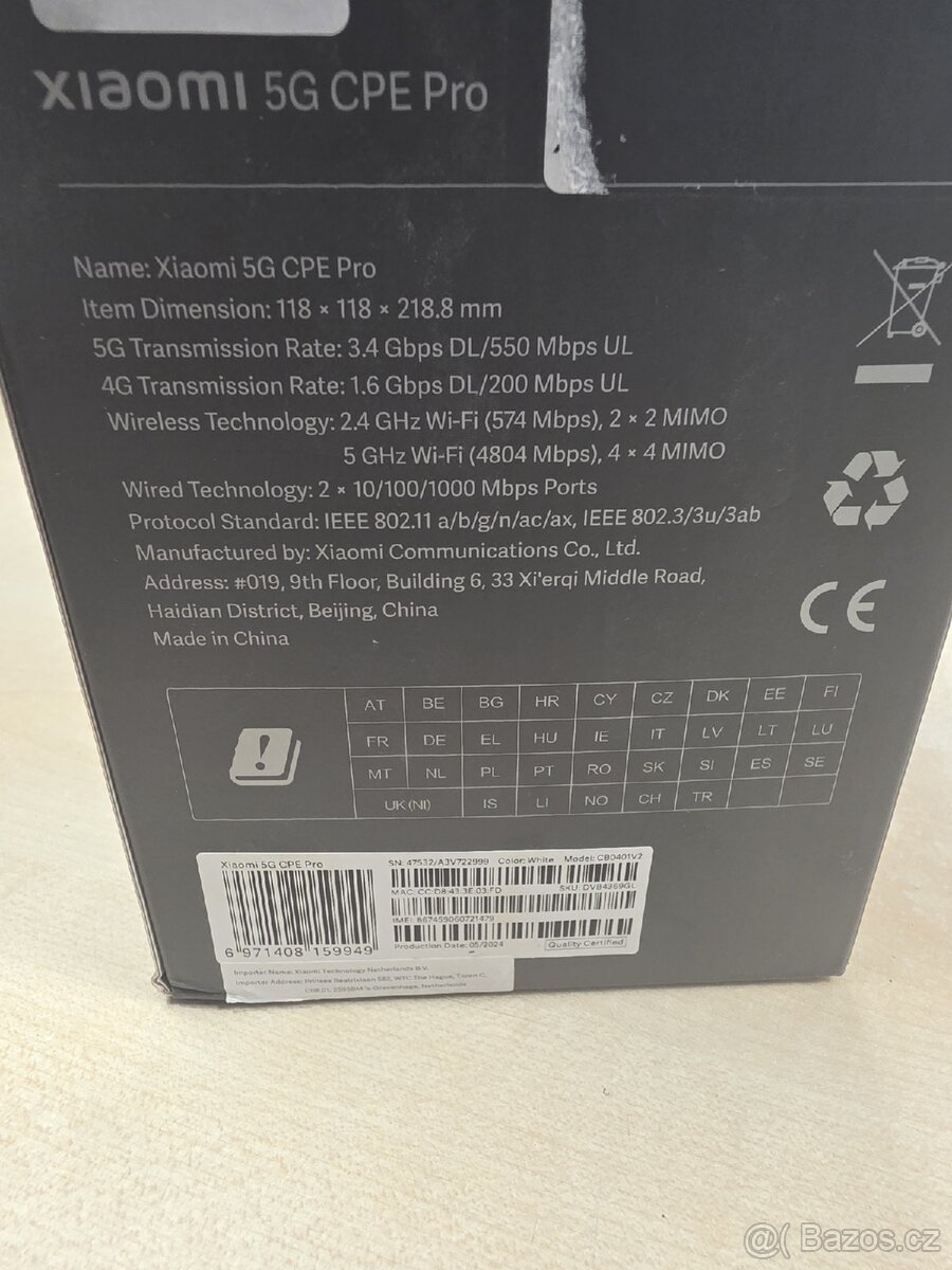 Modem Xiaomi 5G CPE Pro. NOVÝ i použitý - 2