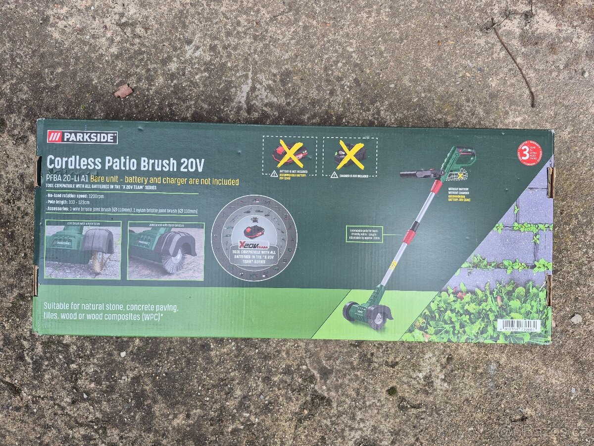 Aku kartáč na spáry parkside - 2