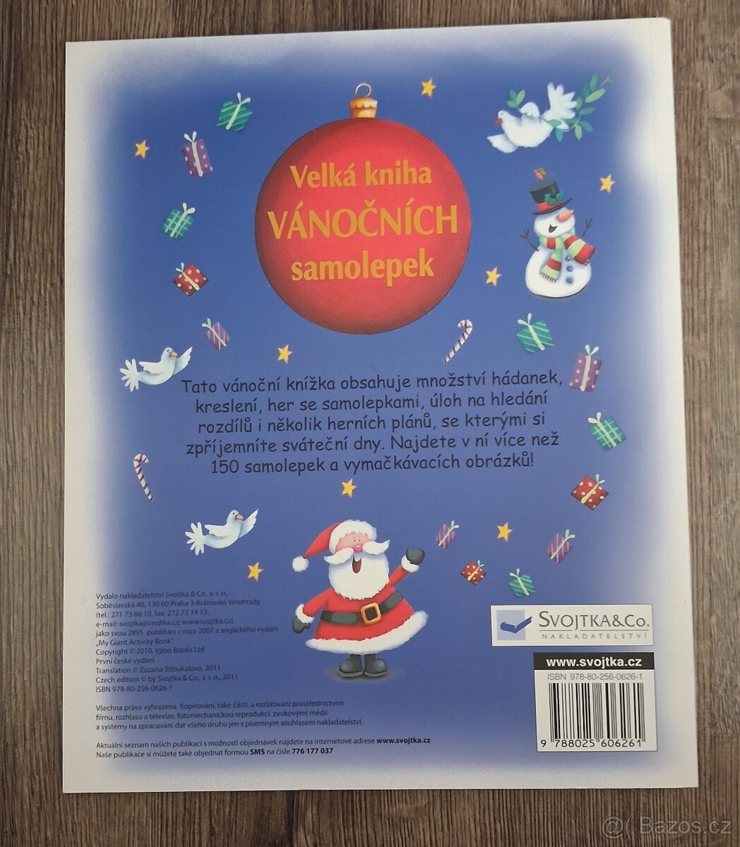 Velka kniha vanocnich samolepek - 2
