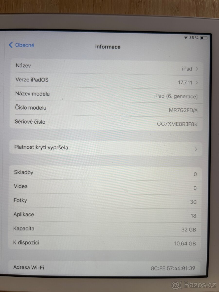 iPad 6 generace - 2