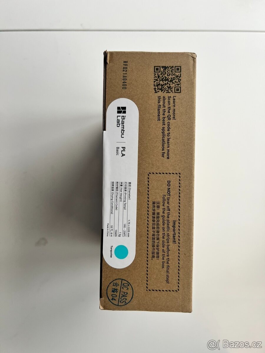 Bambu Lab Filament - Tyrkys- plnici bez špulky - 2