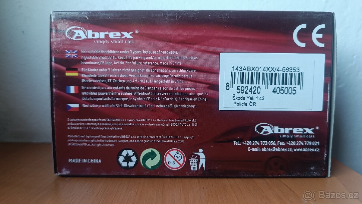Škoda Yeti I PČR Abrex 1/43 - 2