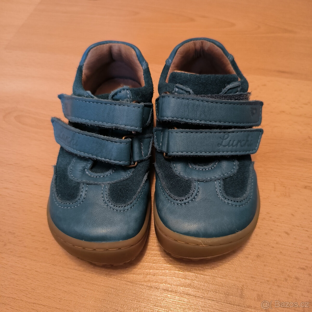 Celoroční kožené barefoot boty Lurchi modre vel. 21 - 2