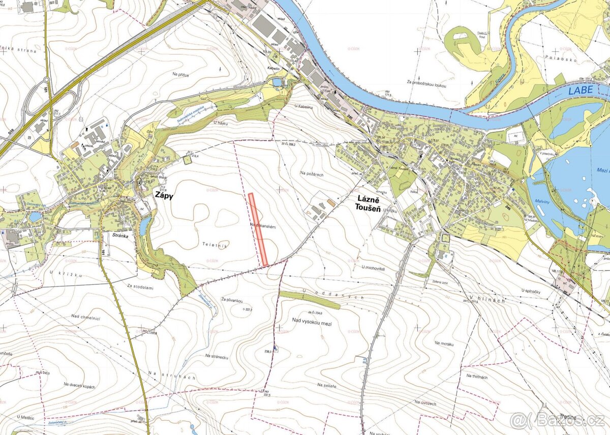 Zemědělská půda, prodej, Lázně Toušeň, Praha východ - 2