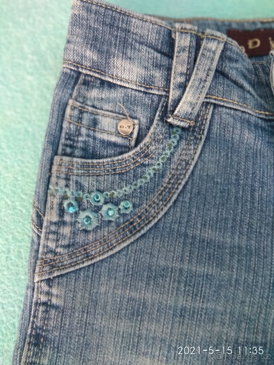 Dívčí kalhoty a tepláky pro 5-7 leté, vel.122 - 2