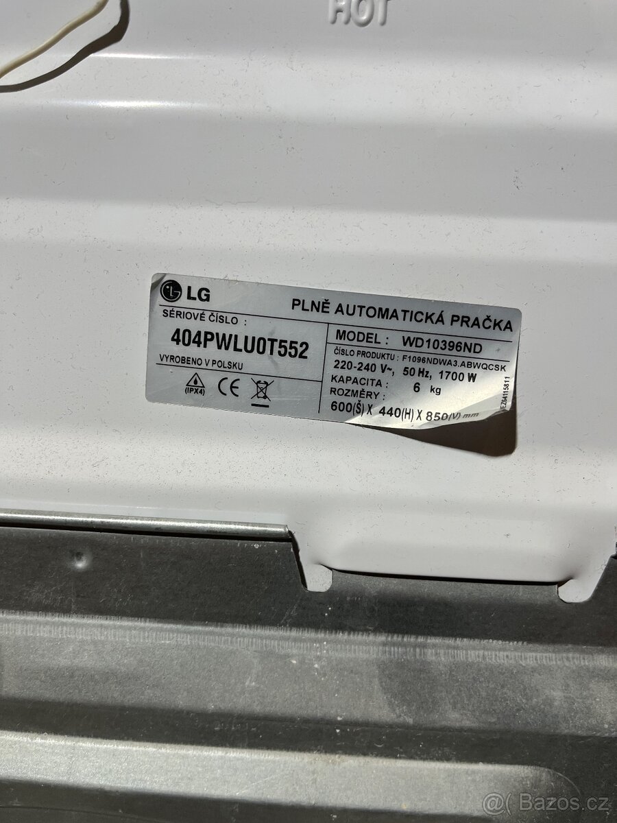 Pračka LG - programator - 2