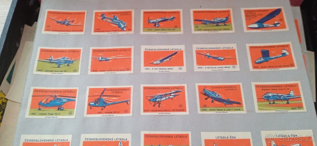 Etikety krabiček zápalek - 2