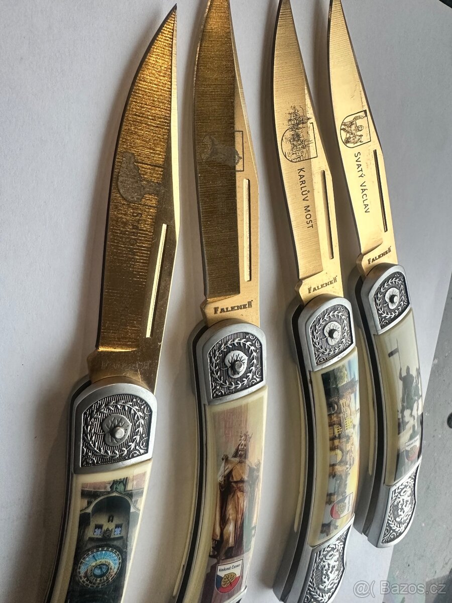 Nože -pozlaceno - 2