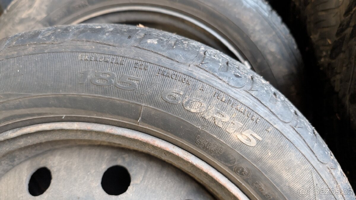 Pneumatiky s disky letní 185/65/15 - 2