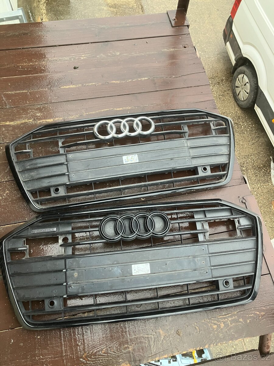maska audi a6 c8 cerna 18-23 grill mrizka cerna - 2