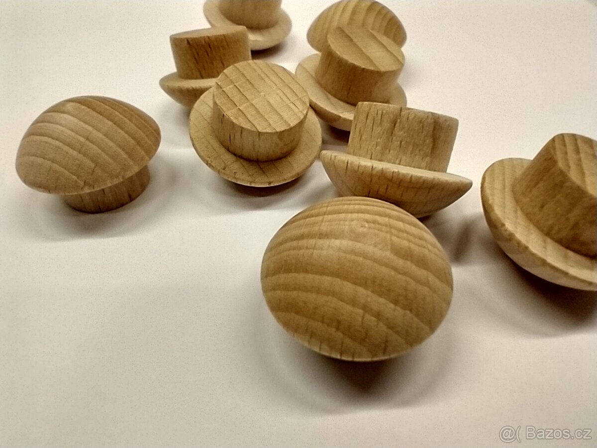 Záslepky s čepem 15mm, buk - 2