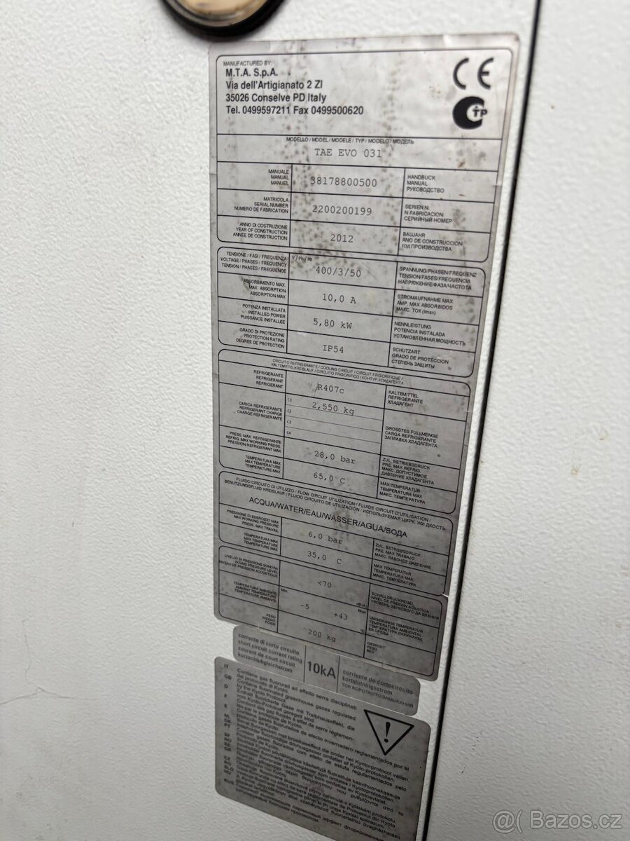 Chlazení MTA TAE EVO 031 - 2