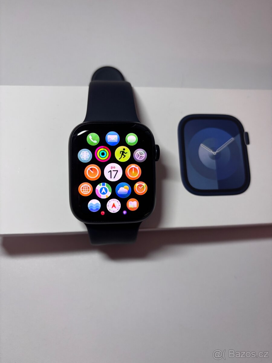 Apple watch series 9 45mm - 100% baterie, záruka - 2