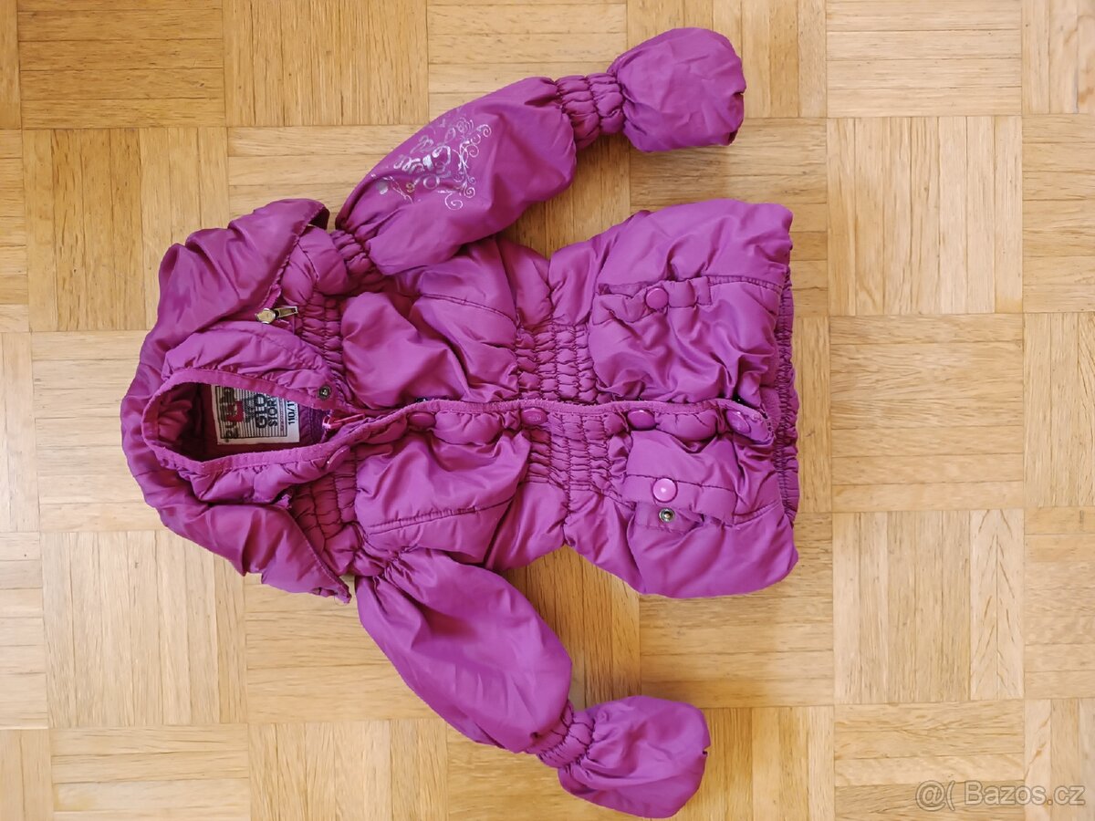 Dívčí zimní bunda 110 -116 - 2