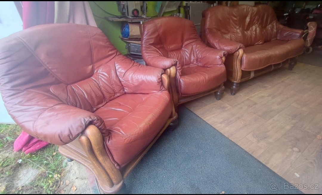 Holandská rustikální sedačka z masivu. - 2