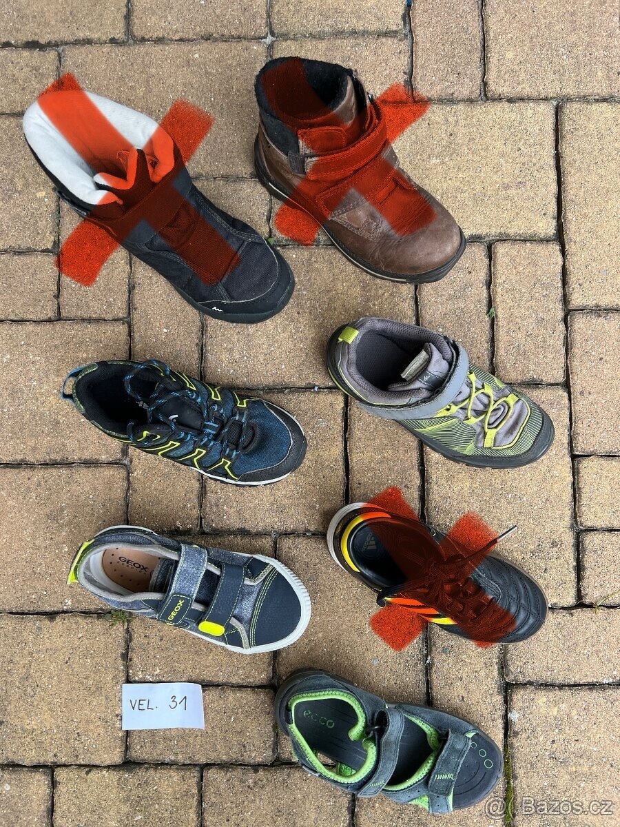 Chlapecké boty 31 -sněhule, zimní, tenisky, trekové, sandály - 2