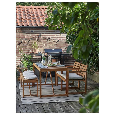 Záhradní nábytek IKEA NÄMMARÖ Stůl+2 židle+lavice, venk., sv - 2