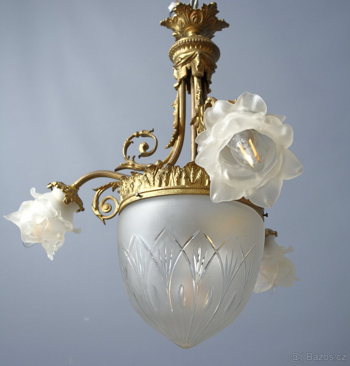 Starožitný secesní lustr - 2