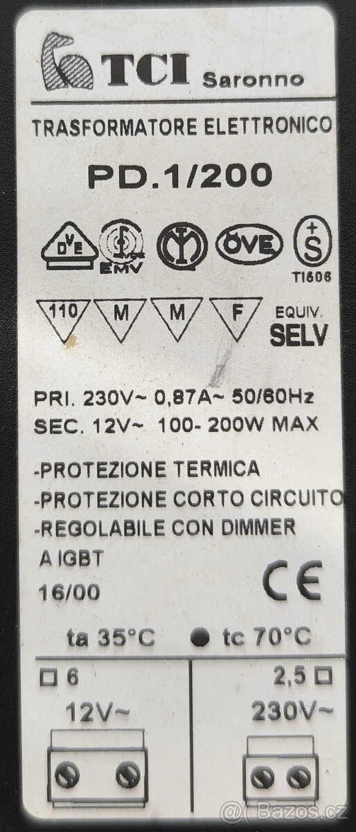Transformátory 230V/12V AC (sada 11 ks) - 2