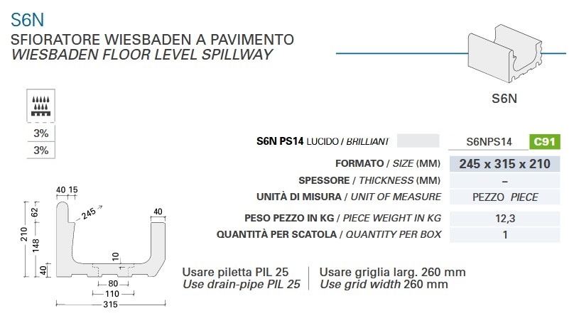 italské bazénové keramické žlaby - 2