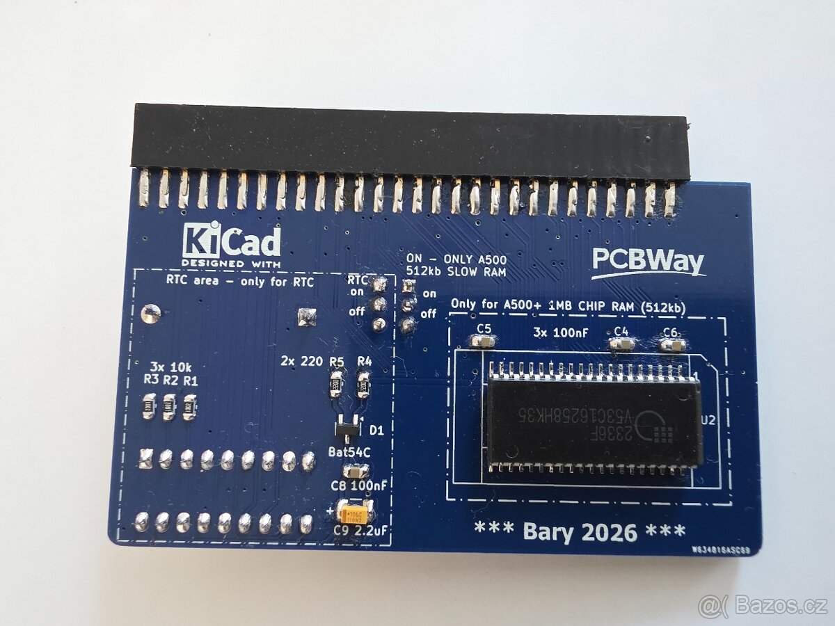 A500 rozšířeni RAM 512kb - 1mb - 2